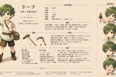 リーフキャラクターシート